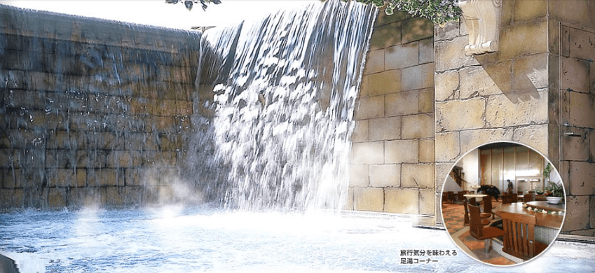 スパワールドにあるヨーロッパゾーンの温泉(スペイン)
